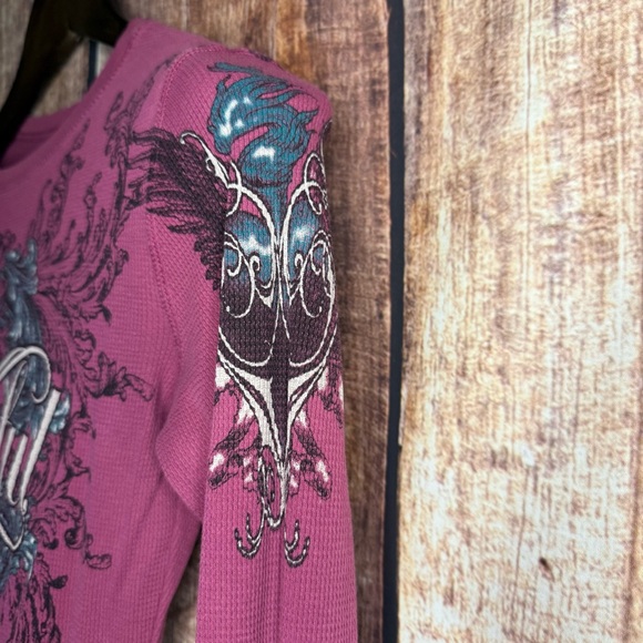 Sinful Women's Pink Long Sleeve shirt - Picture 3 of 8